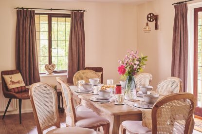 The dining room at The Round, Devon