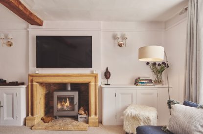 The living room at Crooked Cottage, Cotswolds