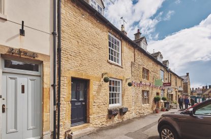 The exterior of Crooked Cottage, Cotswolds