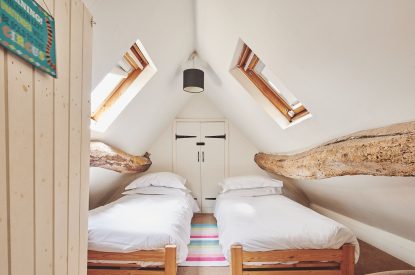 A bedroom at Crooked Cottage, Cotswolds