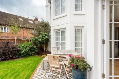 The garden at Coastal Manor Retreat, Hampshire