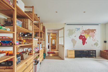 A games room at North Wessex Manor, Oxfordshire