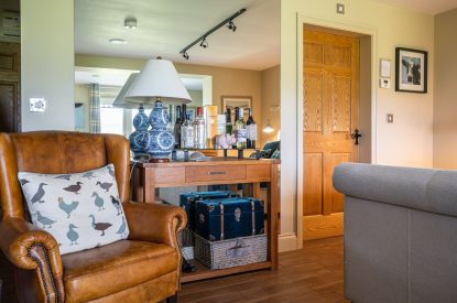 The living room at Primrose Retreat, Yorkshire