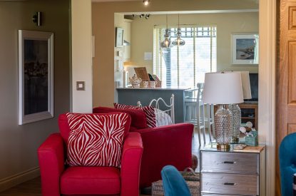 The living room at Esk View Retreat, Yorkshire