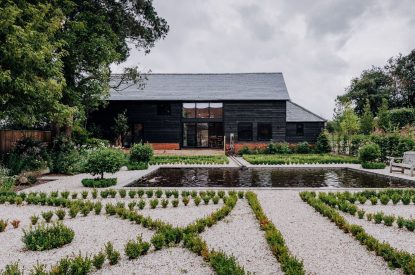 The gardens at The Barnstay, Hampshire