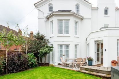 The exterior of Coastal Manor Retreat, Hampshire