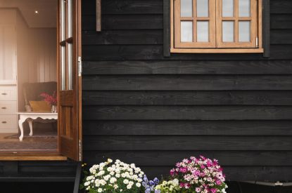 The exterior of Hooting Owl Retreat, Somerset