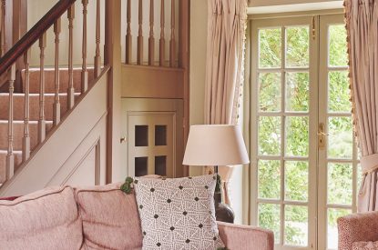 The living room at Barrett-Browning Cottage, Cotswolds