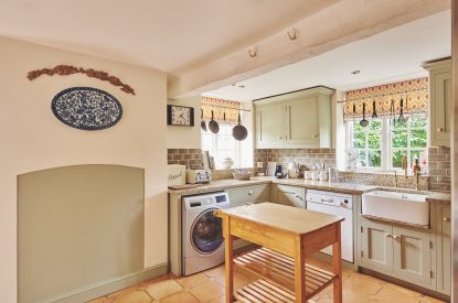The kitchen at Barrett-Browning Cottage, Cotswolds