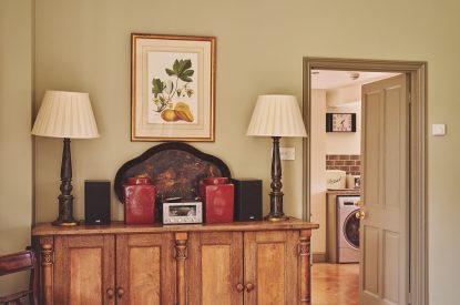 The living room at Barrett-Browning Cottage, Cotswolds