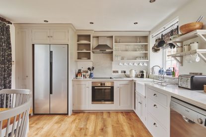 The kitchen at Chaucer Cottage, Cotswolds