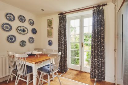 The dining table at Chaucer Cottage, Cotswolds