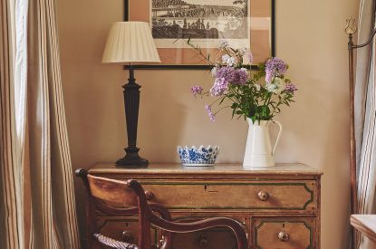 A desk at Chaucer Cottage, Cotswolds