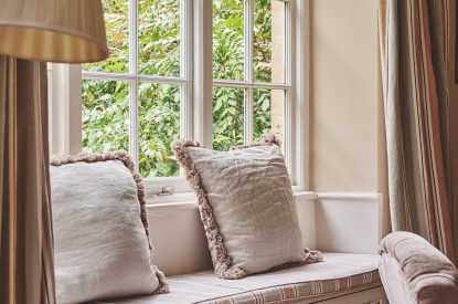 A window seat at Chaucer Cottage, Cotswolds