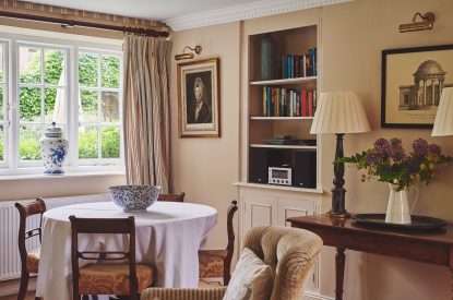 The dining table at Chaucer Cottage, Cotswolds
