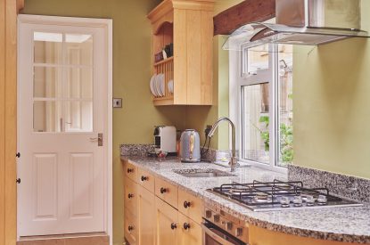 The kitchen at Church View Cottage, Cotswolds