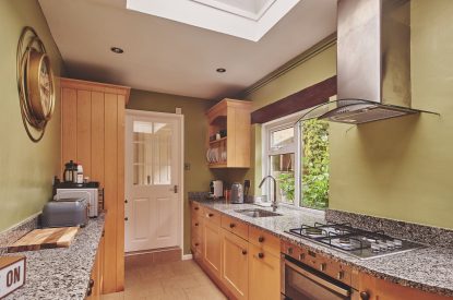 The kitchen at Church View Cottage, Cotswolds