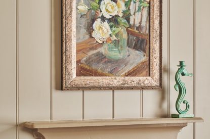 A fireplace in the bedroom at Harold House, Isle of Wight