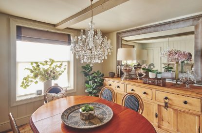 The dining room at Harold House, Isle of Wight