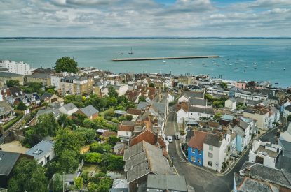 The sea view from Harold House, Isle of Wight