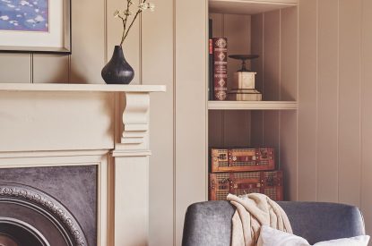 A fireplace at Harold House, Isle of Wight
