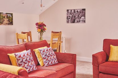 The living room at Grooms Quarters, Cumbria