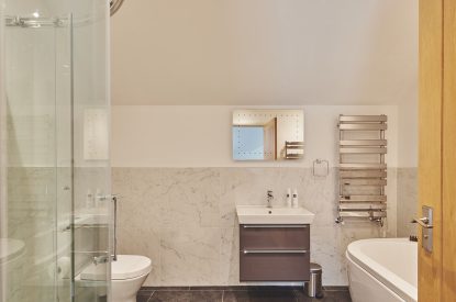 A bathroom at Grooms Quarters, Cumbria