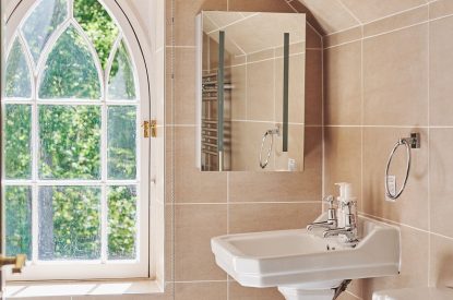 A bathroom at Middle Lodge, Cumbria