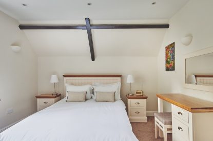 A bedroom at Middle Lodge, Cumbria