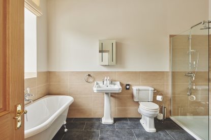 A bathroom at Sir Walter Scott, Cumbria