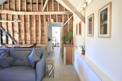 The livingroom of Gull Farm Barn, Suffolk