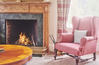 The fire place at Glenshee House, Perthshire