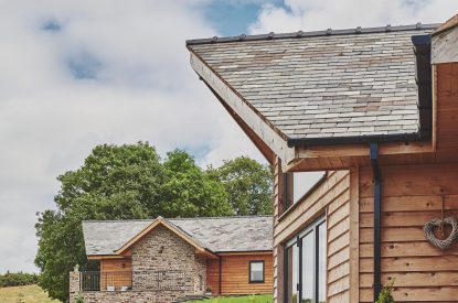The exterior of Middle Tumble Cottage, Shropshire Hills
