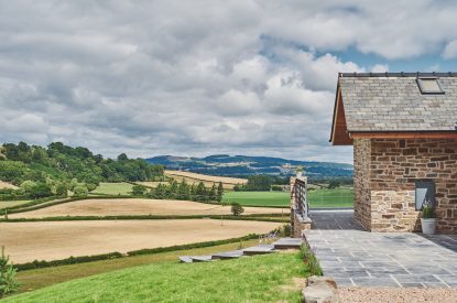 Countryside views at Upper Tumble Cottage, Shropshire Hills