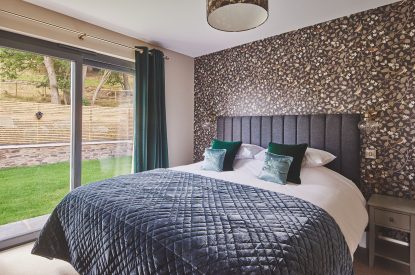 A bedroom at Upper Tumble Cottage, Shropshire Hills