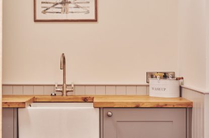 The utility room at Upper Tumble Cottage, Shropshire Hills