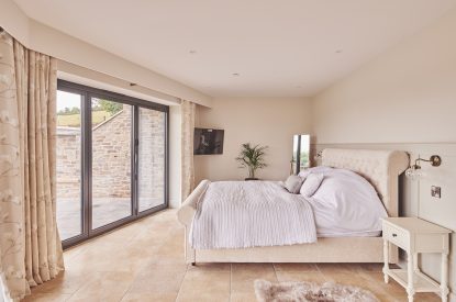 A bedroom at Upper Tumble Cottage, Shropshire Hills