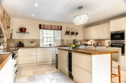 The kitchen at Douglas Retreat, Edinburgh