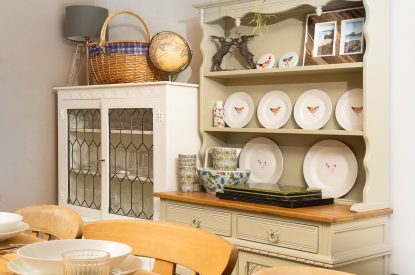 The kitchen at Daydreamer Cottage, Cornwall