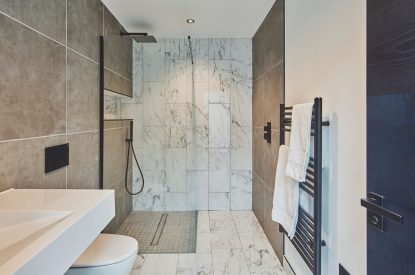 A bathroom at Reservoir View, Somerset