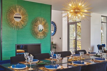 The dining room at Reservoir View, Somerset