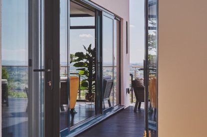 The balcony at Reservoir View, Somerset