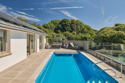 The swimming pool at Beach View, Pembrokeshire