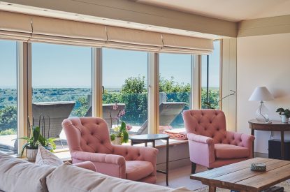 The living room at Beach View, Pembrokeshire