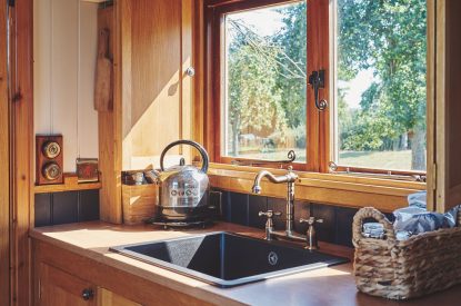 The kitchen at Curious Calf, Herefordshire