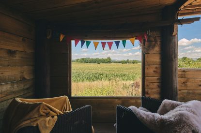 The view from Curious Calf, Herefordshire