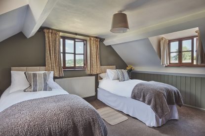 A bedroom at Ridge Farmhouse, Herefordshire
