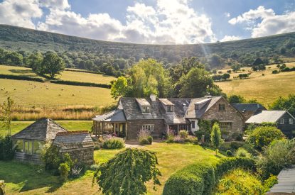 The exterior of Ridge Farmhouse, Herefordshire