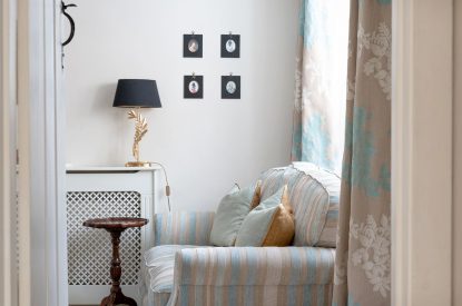 The entrance to the reception room at Fig Tree Cottage, Cotswolds