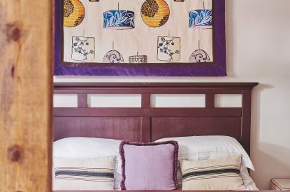 The entrance to the king-size bedroom at Sunflower Cottage, Vale of Glamorgan